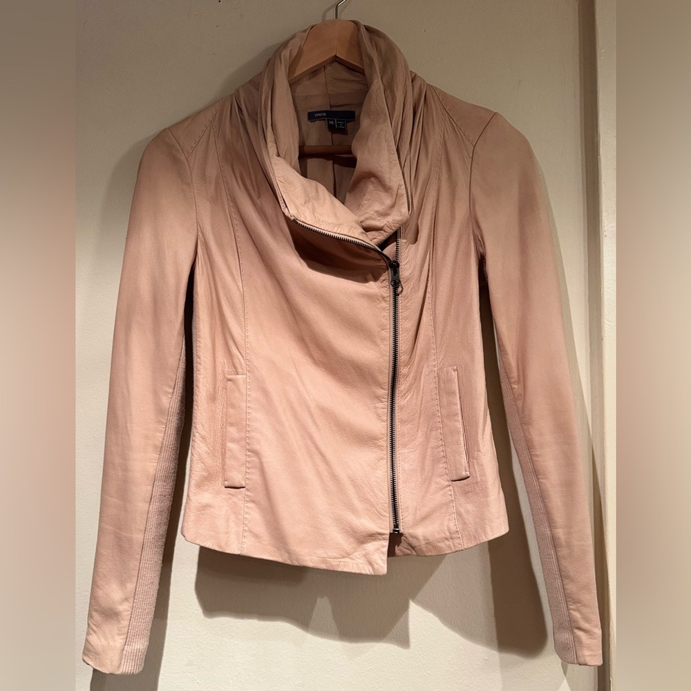Vince Women's Tan Leather Jacket